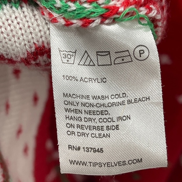 Tipsy Elves Christmas Climax Humping Reindeer Faire Isle Ugly Christmas Sweater - Picture 7 of 7